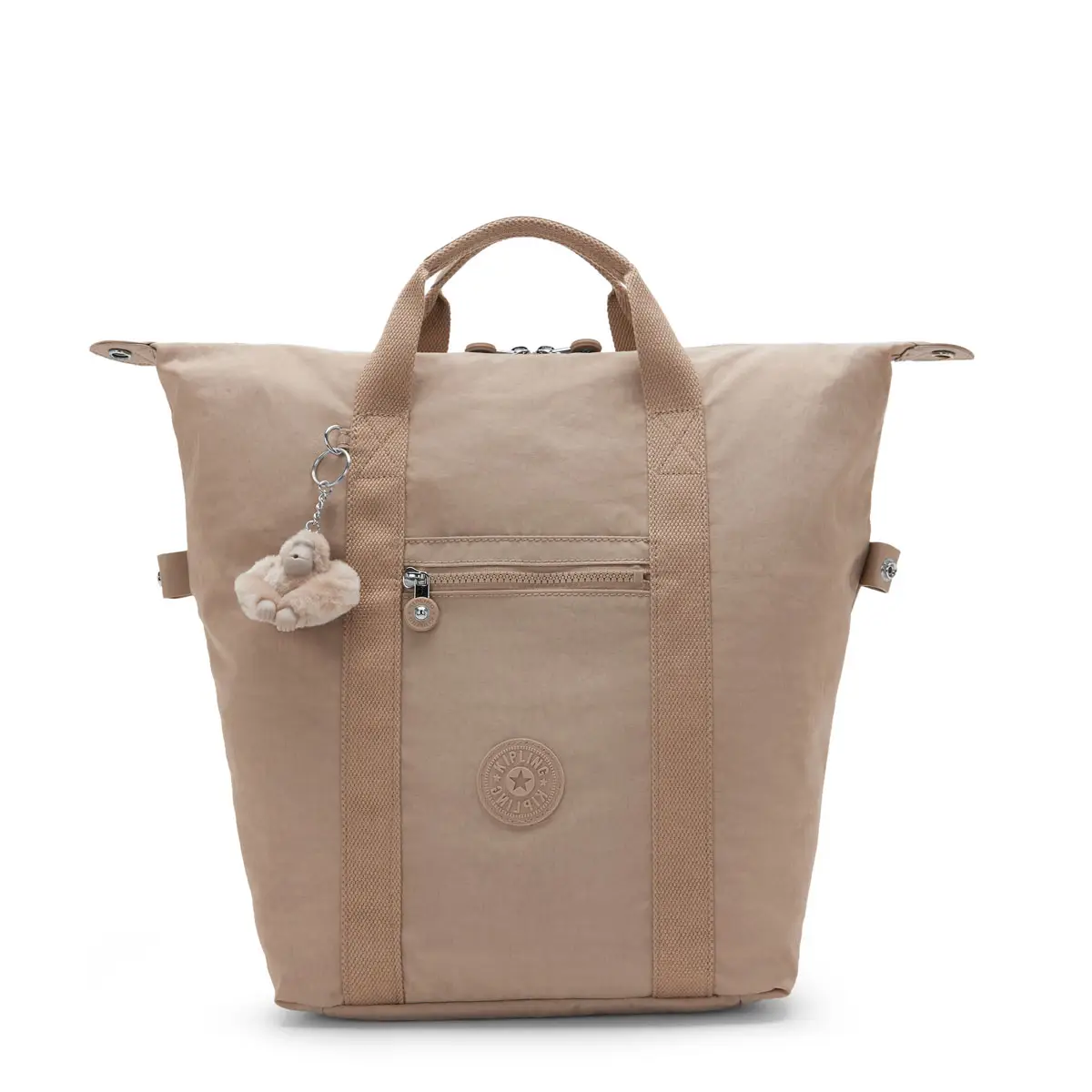 KPKI9651J00_1 NEW ART BACKPACK Tan Beige